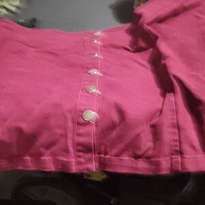 Forever 21 Pink Buttoned Mini Skirt